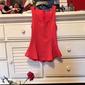 ADORABLE pink peplum tank top